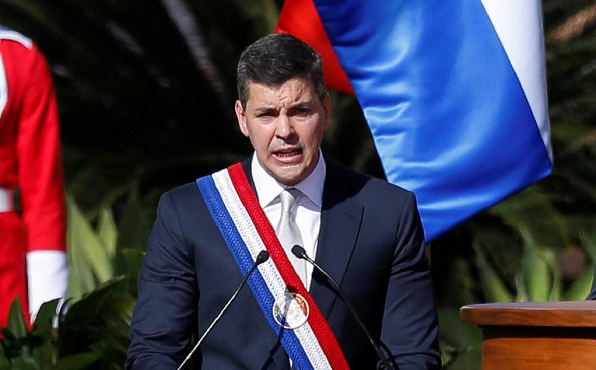 Asunción presidencial de Santiago Peña. Foto: Reuters.