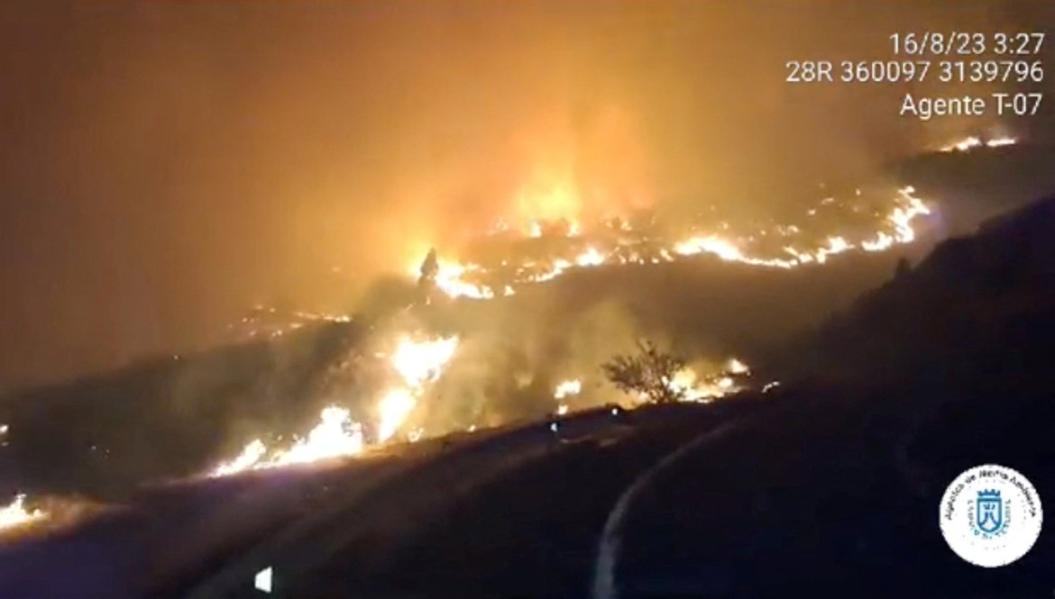 Incendios en Tenerife, Islas Canarias. Foto: Reuters