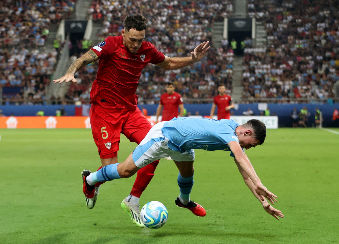 Supercopa de Europa, Sevilla vs. Manchester City. Foto: REUTERS.