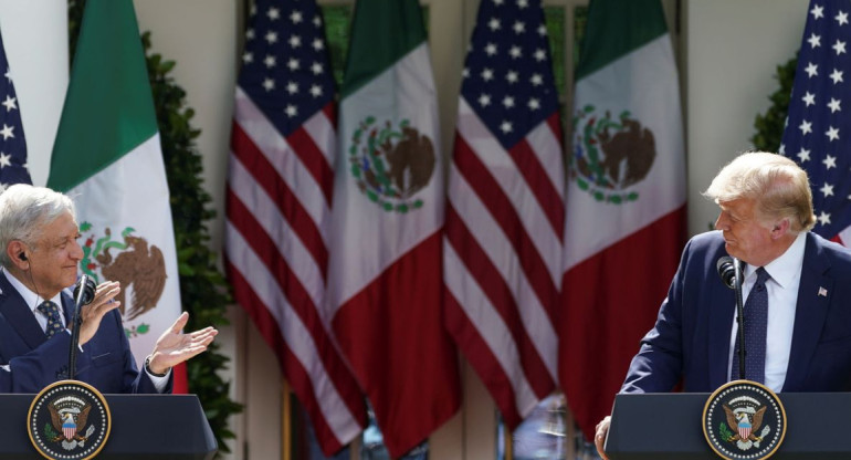López Obrador y Donald Trump. Foto: Reuters