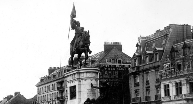 Estatua del General José de San Martín en Boulogne Sur-Mer. Foto: AGN.