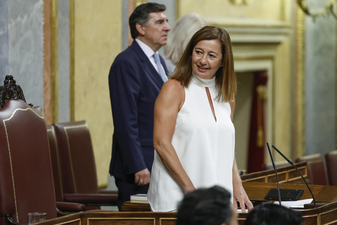 Francina Armengol, presidenta del Congreso español. Foto: EFE.
