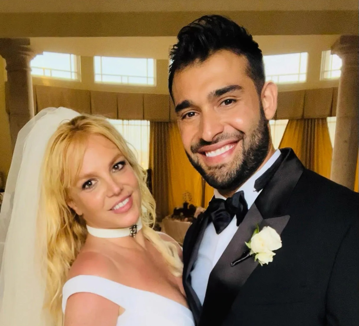 Britney Spears y Sam Asghari. Foto: NA.