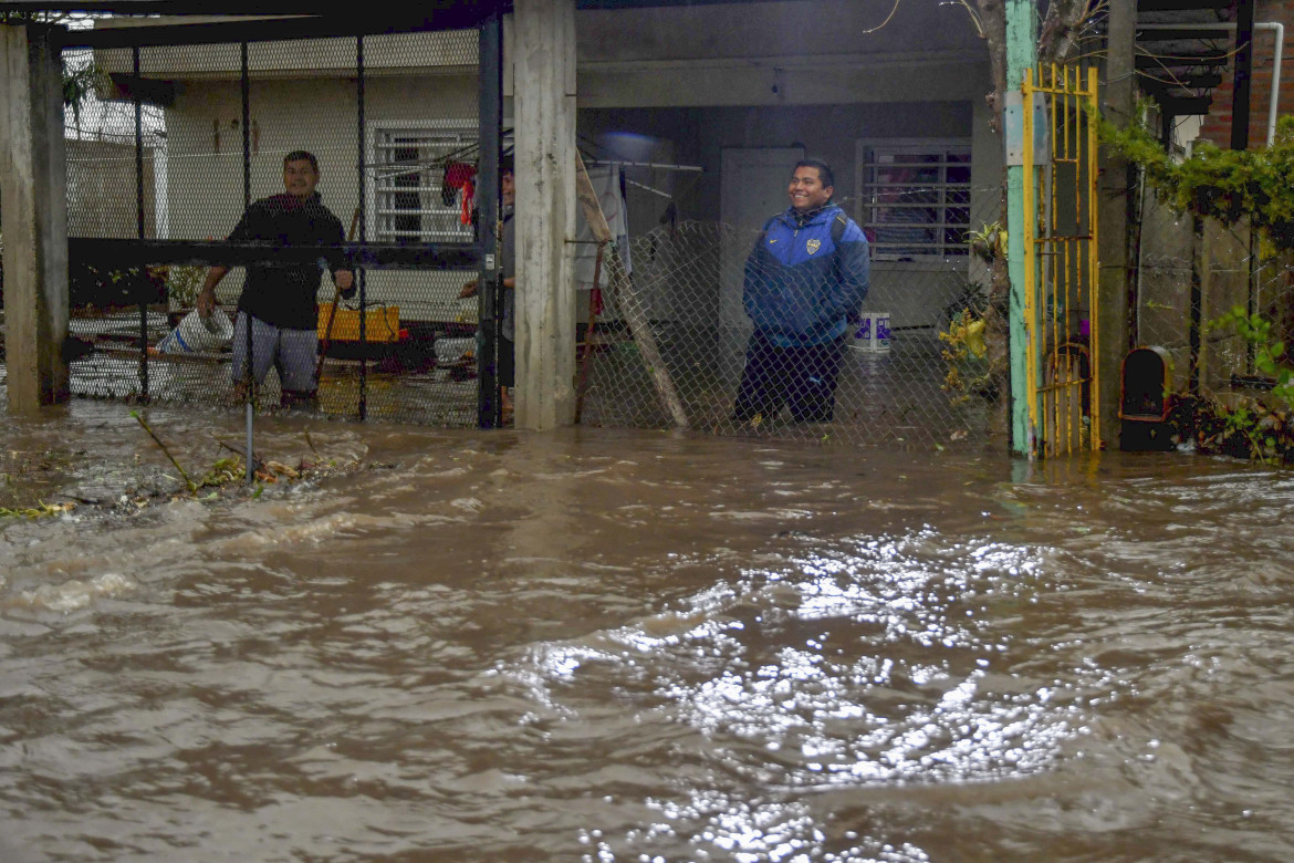 Fuerte temporal en Buenos Aires. Foto: Télam.