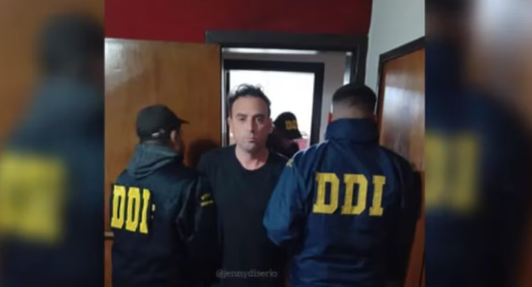 Detención de Nahuel Vargas, acusado por el crimen de Fernando Perez Algaba.