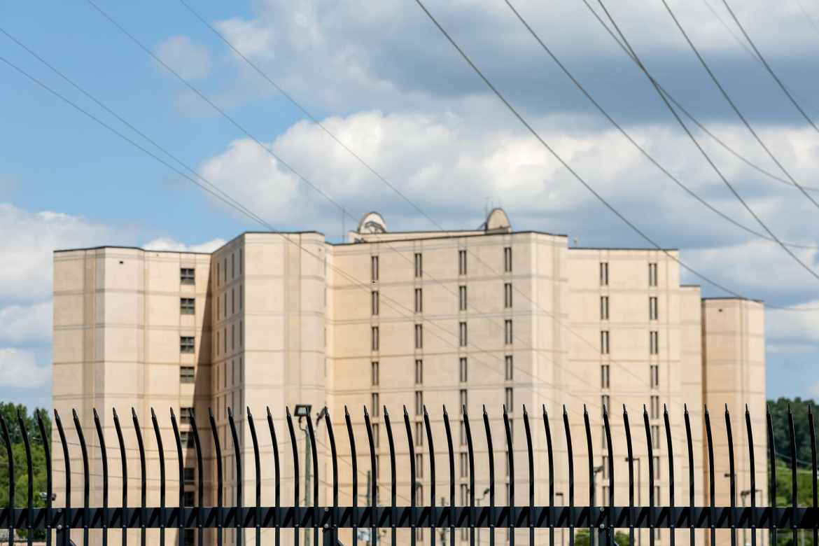 El edificio del County Jail en Atlanta donde debe presentarse Trump. Foto: EFE