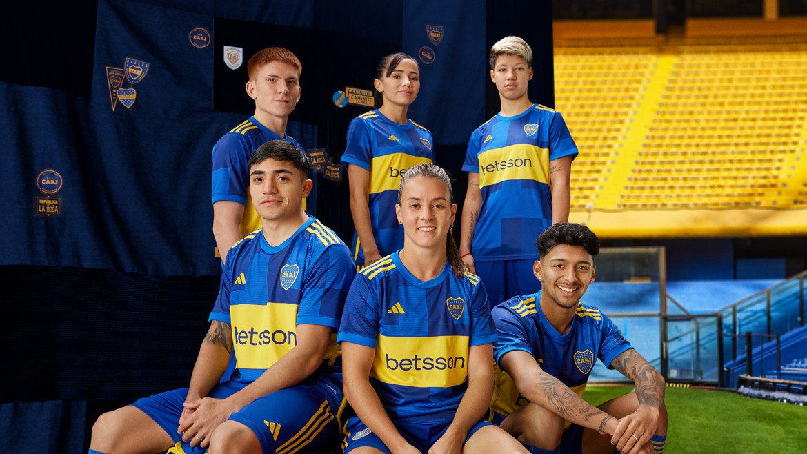 Nueva camiseta de Boca para la temporada 23-24. Foto: @BocaJrsOficial.