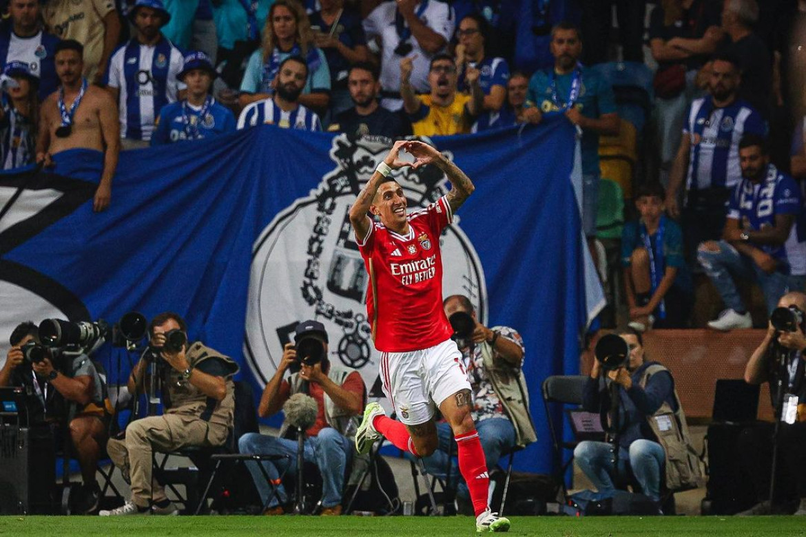 Fideo marcó el primer tanto en el 2-0 sobre Porto, por la Supercopa de Portugal. Foto Instagram.