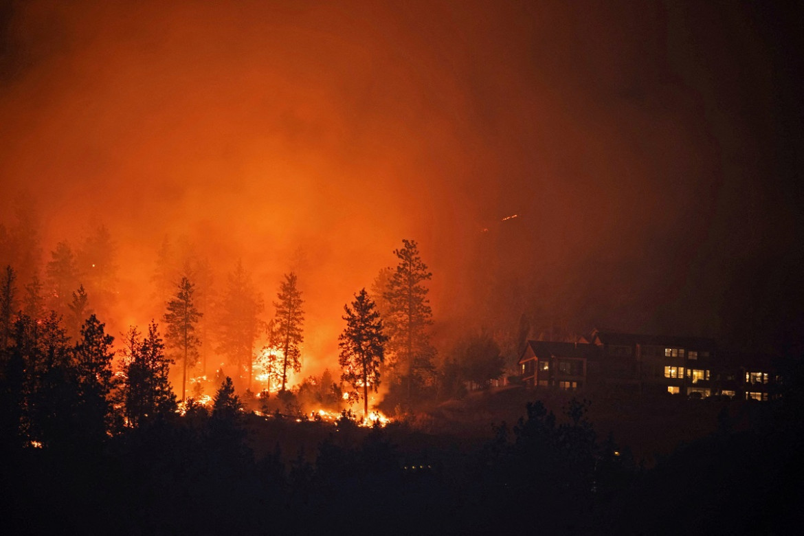 Incendio forestal en West Kelowna, British Columbia, Canadá. Foto: Reuters.