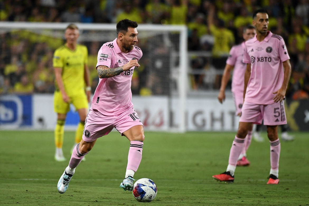 Lionel Messi en acción ante Nashville. Foto: Reuters.