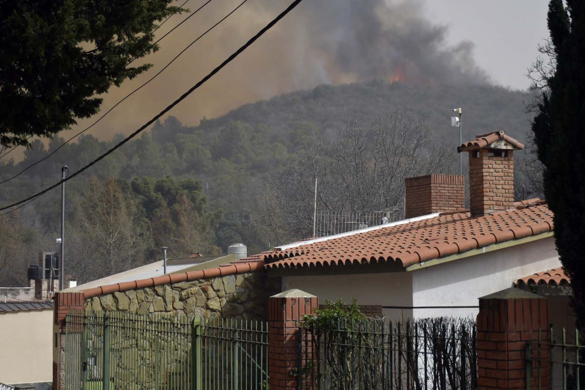 Incendios en San Luis. Foto: Télam.