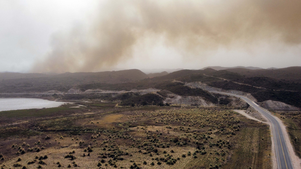 Incendios en San Luis. Foto: Télam.