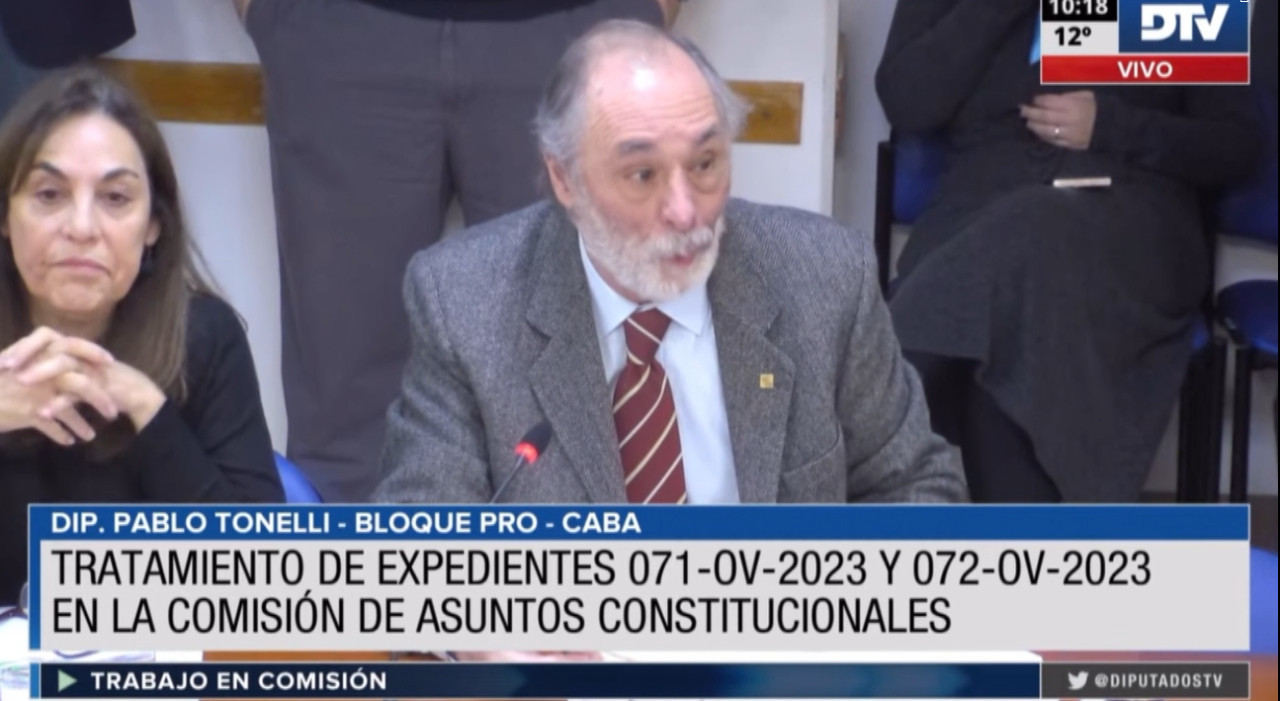 Diputados: Asuntos Constitucionales avaló autorizar a la jueza Capuchetti a investigar el celular del diputado Milman. Foto: Captura de pantalla.