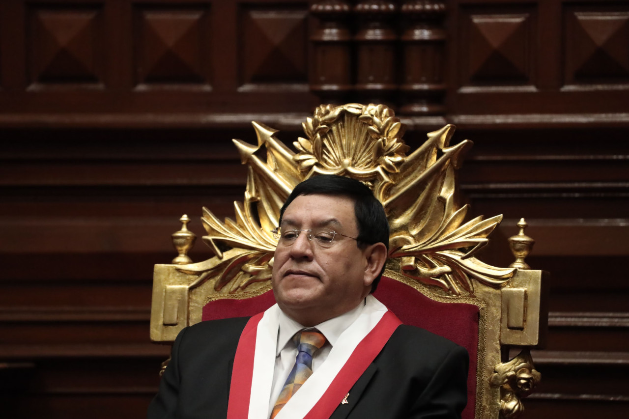 Alejandro Soto, presidente del Congreso de Perú. Foto: EFE