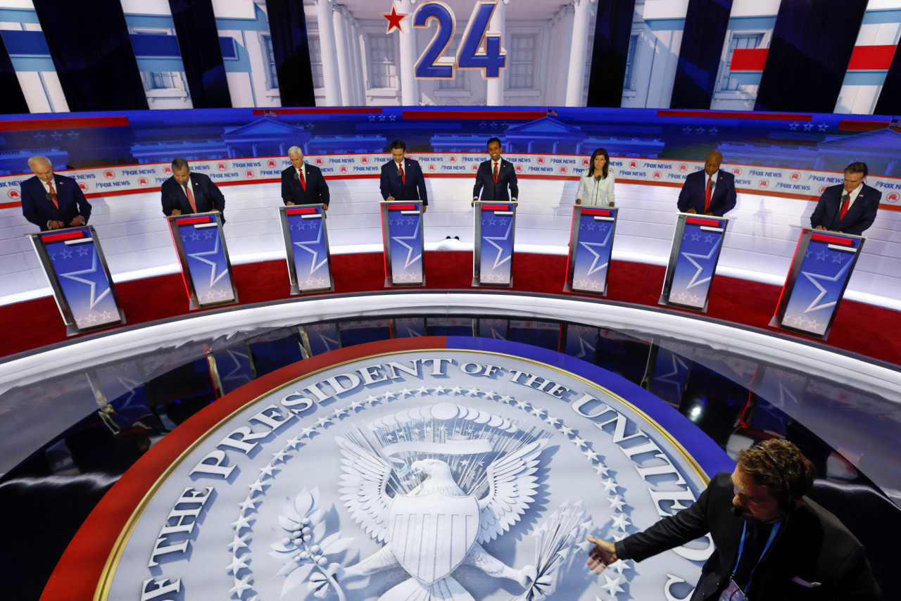 Debate republicano en Estados Unidos. Foto: REUTERS.