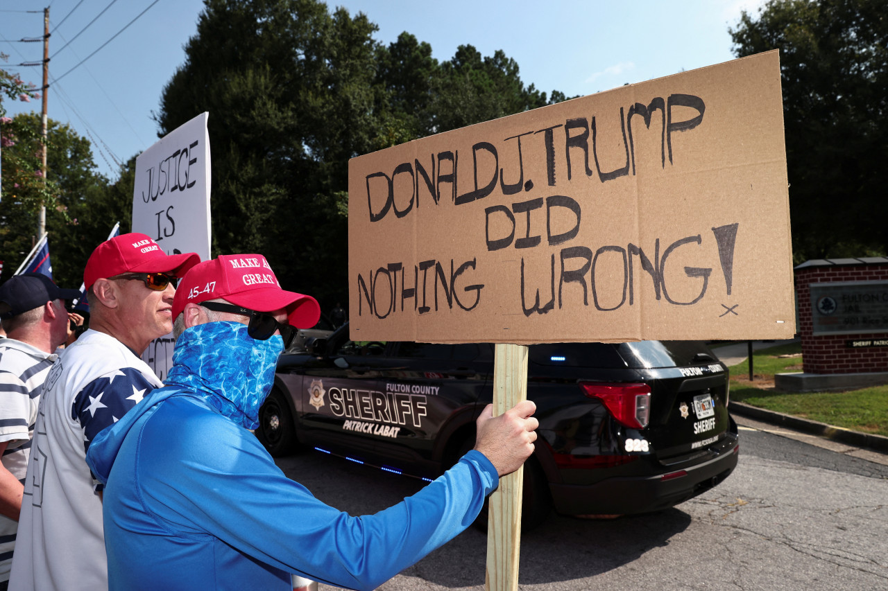 Manifestación en favor de Donald Trump. Foto: Reuters