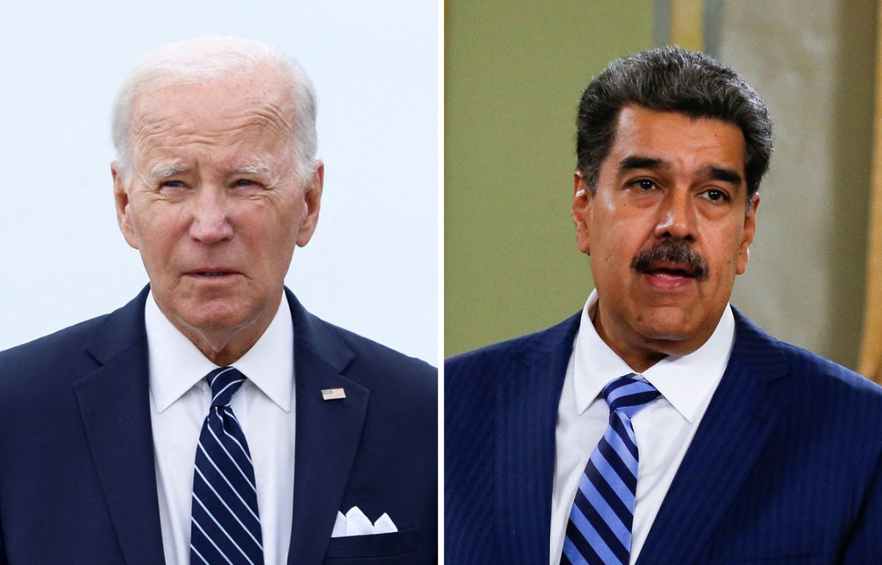 Joe Biden y Nicolás Maduro. Foto: Reuters.