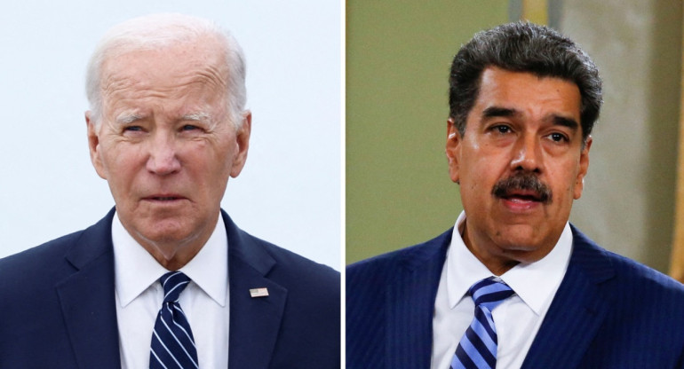 Joe Biden y Nicolás Maduro. Foto: Reuters.