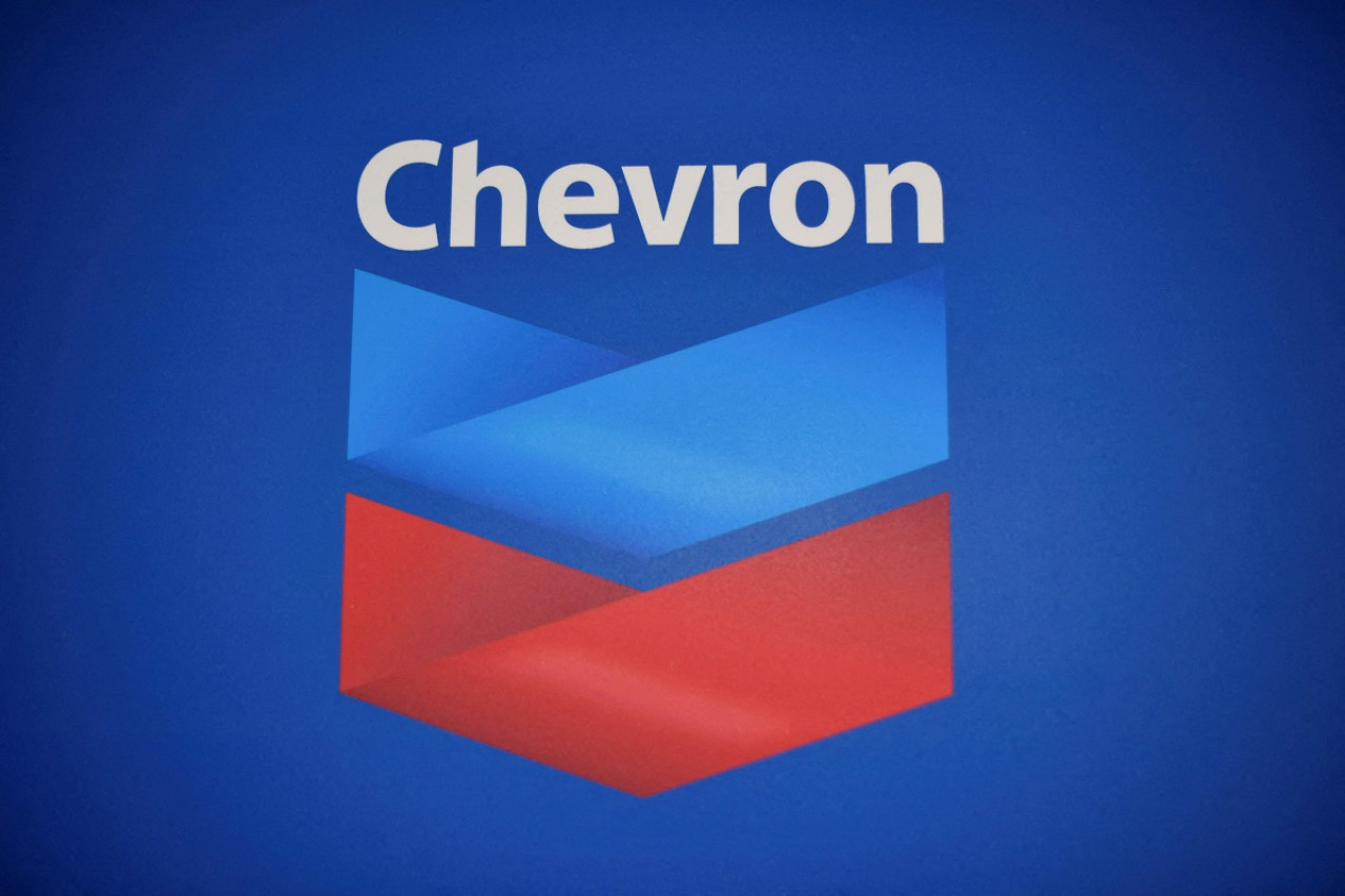 Logo de la petrolera Chevron. Foto: Reuters.