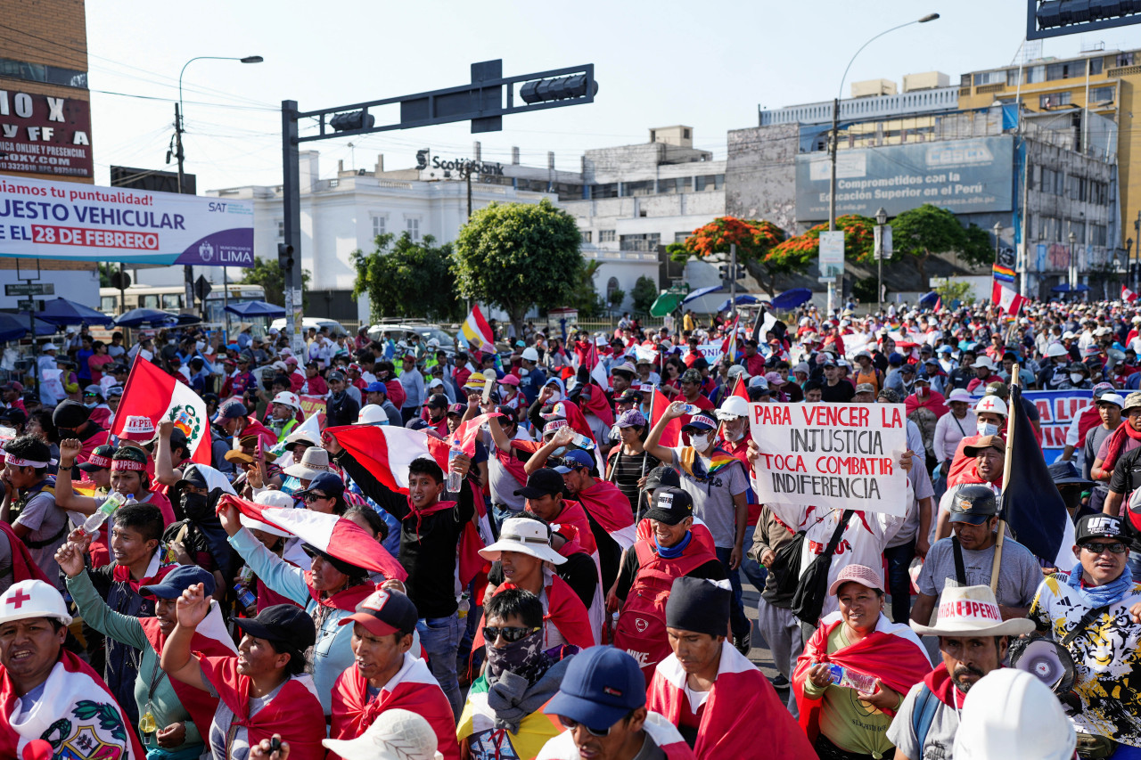 Protestas en Perú. Foto: NA.