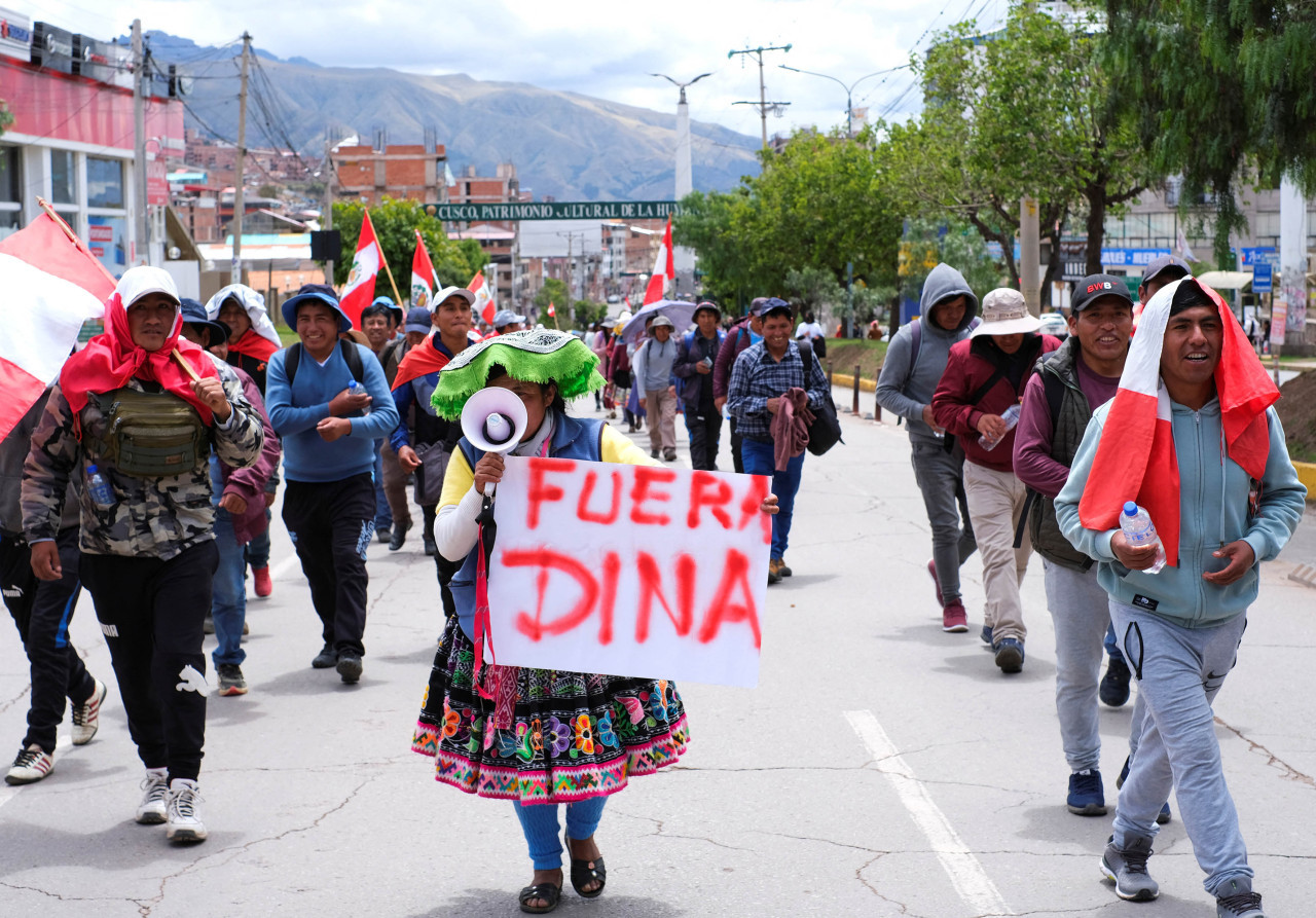 El pueblo peruano está descontento con el Gobierno de Dina Boluarte. Foto: NA.