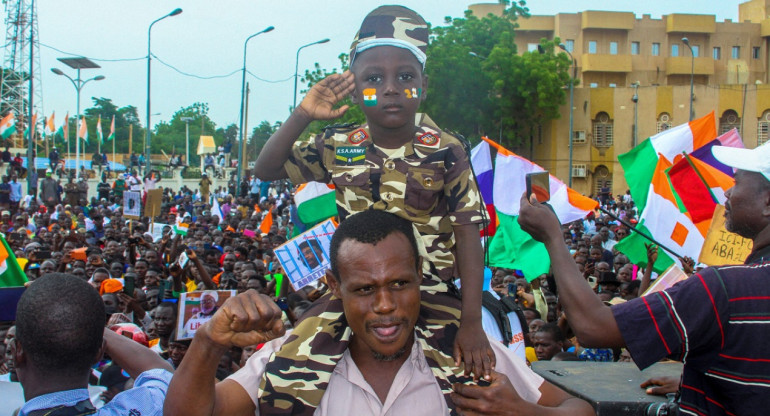 Los nigerinos apoyaron a los líderes de la junta militar. Foto: Reuters.