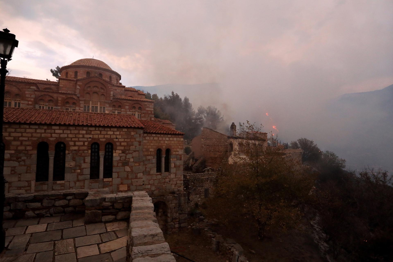 Incendios en Grecia. Foto: EFE