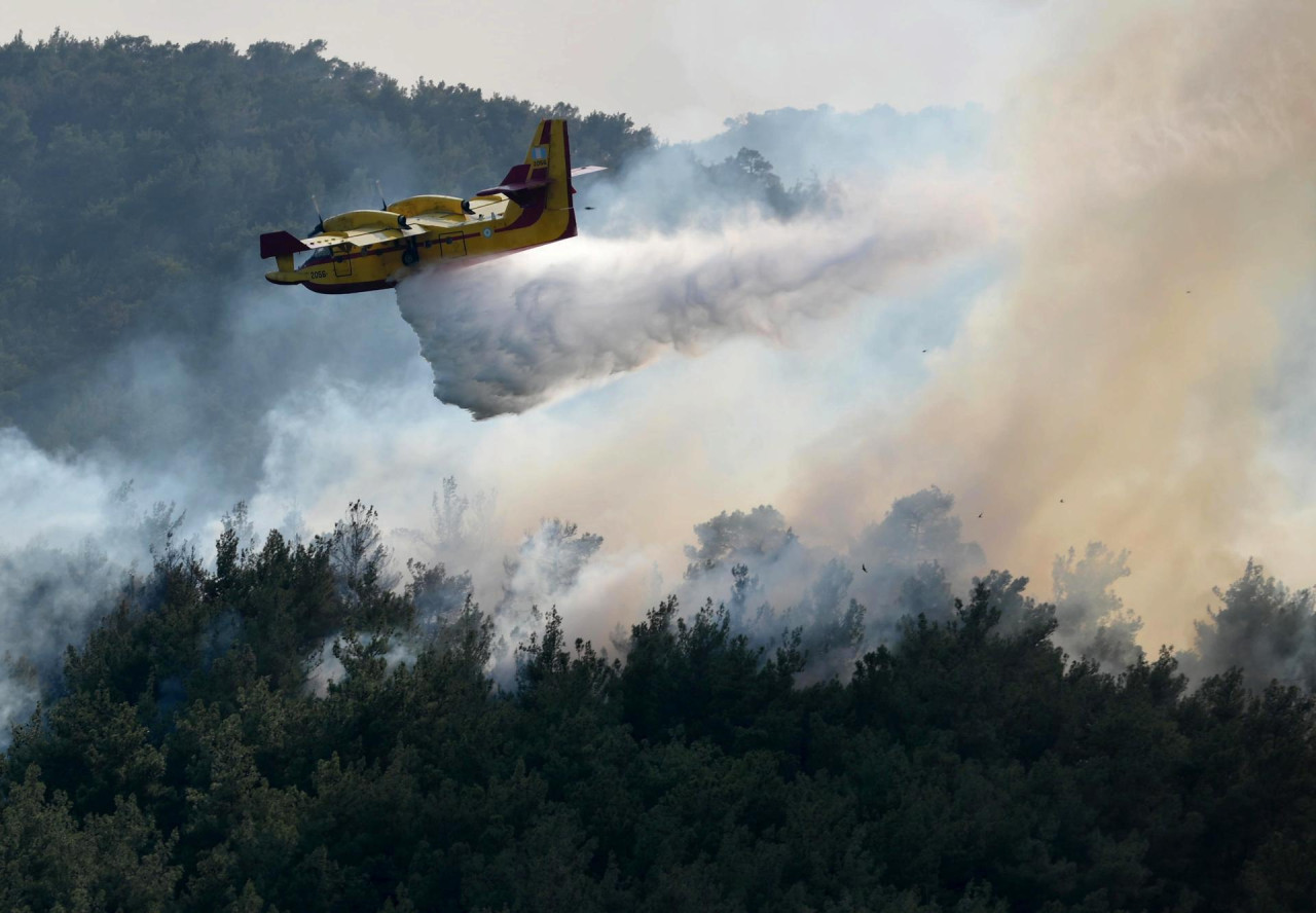 Incendios en Grecia. Foto: EFE