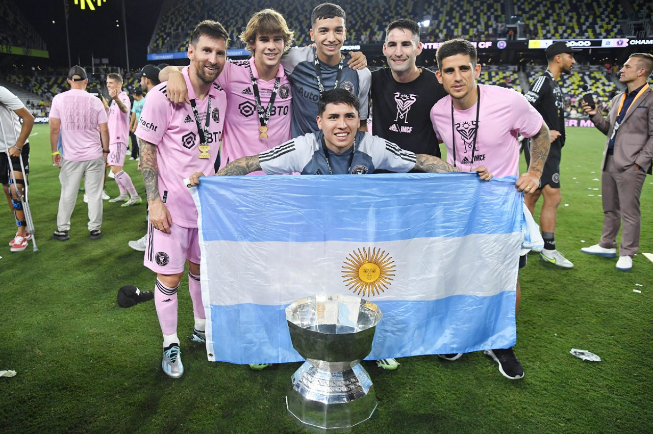 Los seis argentinos que juegan en Inter Miami. Foto: Reuters.
