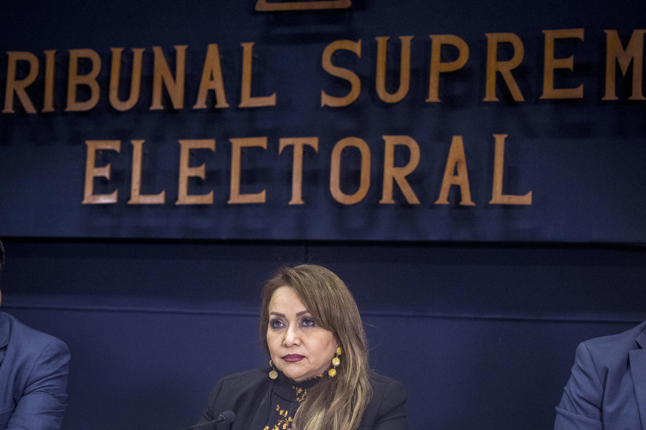 Irma Palencia, presidenta del Tribunal Supremo Electoral de Guatemala. Foto: EFE