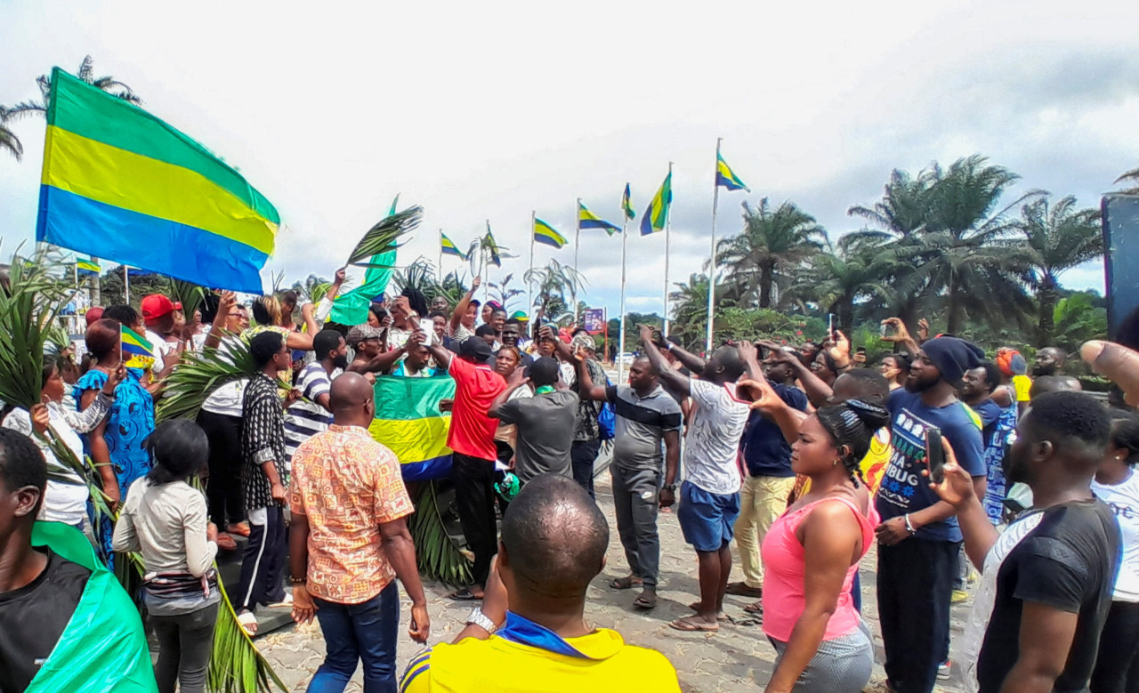 Gabon. En las calles apoyando al golpe de Estado_ Reuters