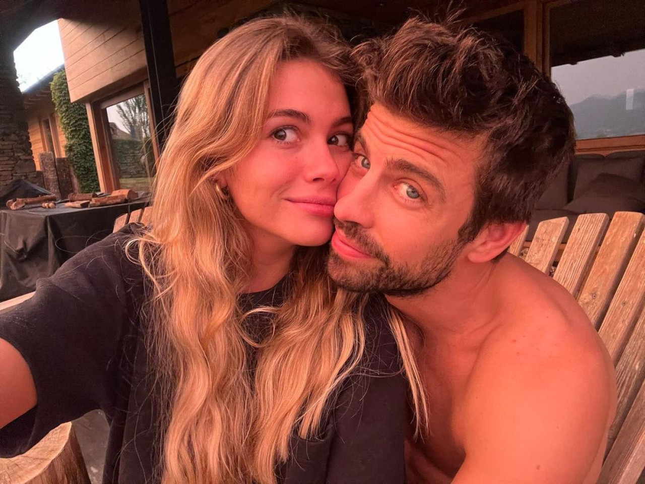 Clara Chía y Gerard Piqué. Foto: Instagram.