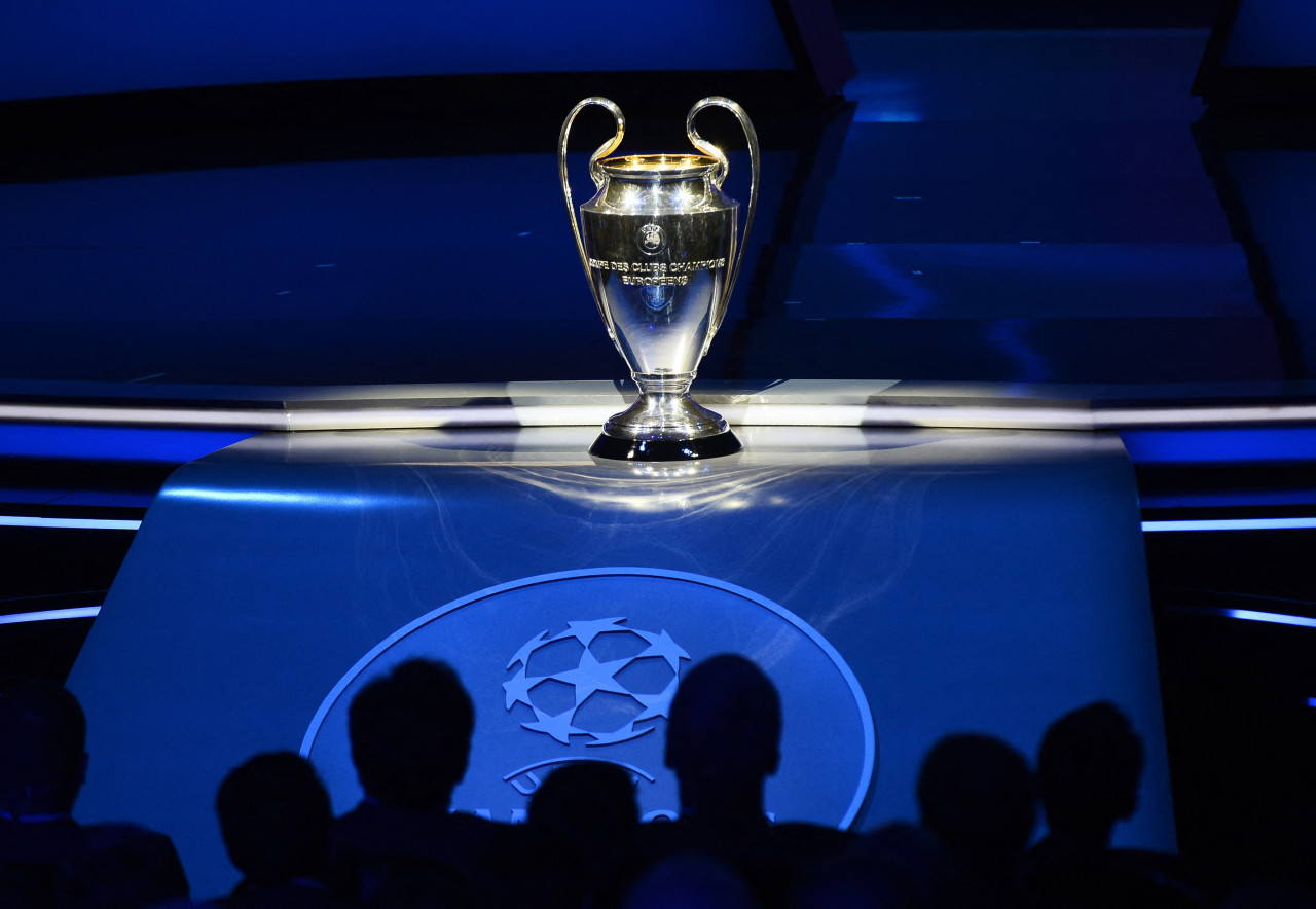 Sorteo de grupos de la Champions League 2023/24. Foto: REUTERS.