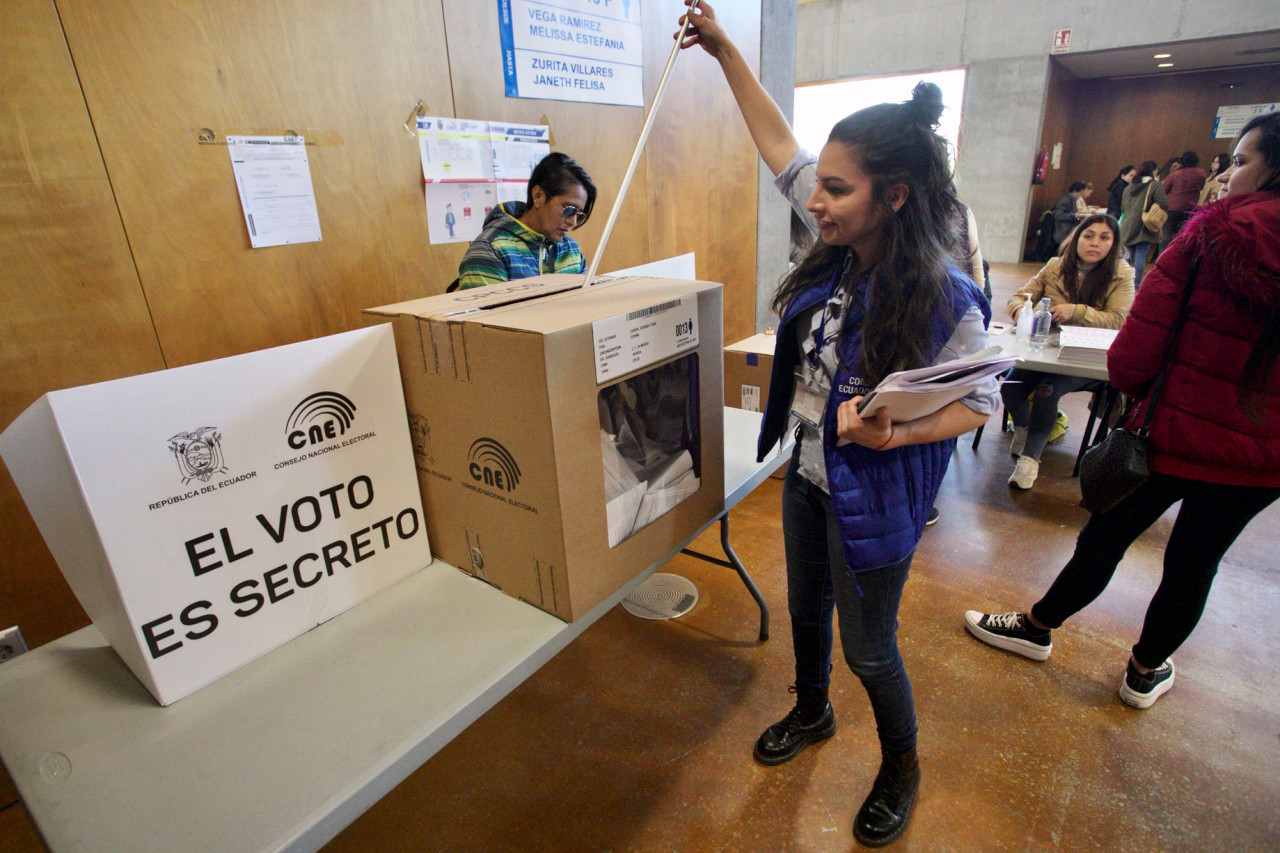 Elecciones en Ecuador. Foto: EFE