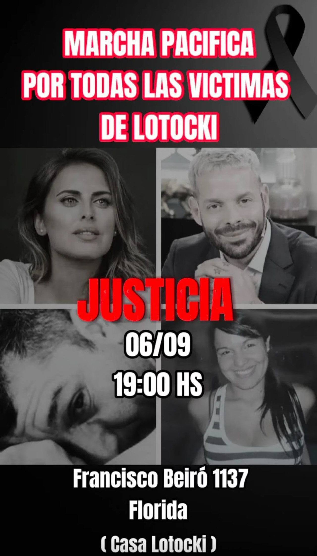 Marcha contra Lotocki. Foto: Twitter.