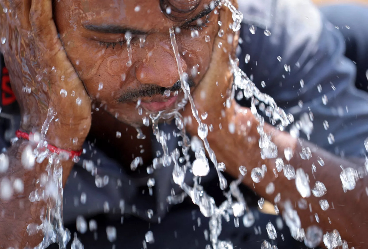 Ola de calor en la India. Foto: Reuters