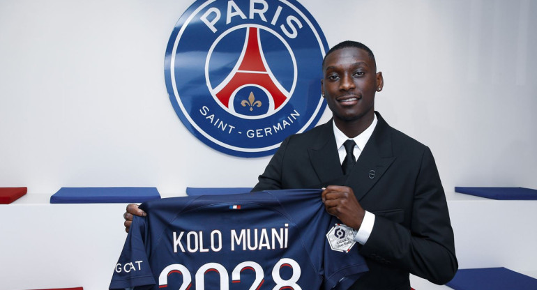 Kolo Muani, PSG. Foto: web oficial
