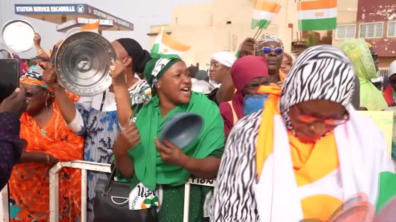 Movilizaciones en Níger contra Francia. Video: Reuters.