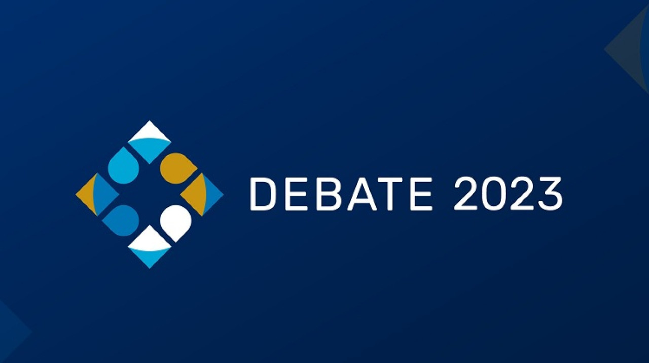 Debate Presidencial 2023. Foto: X @CamaraElectoral.