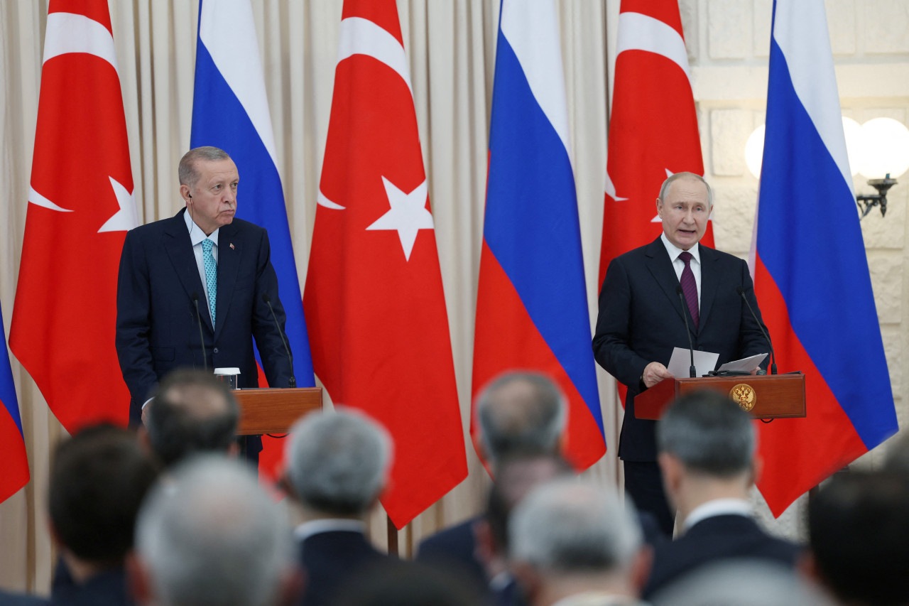 Erdogan y Putin. Foto: Reuters.