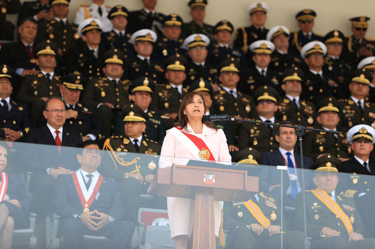 Dina Boluarte se hizo eco sobre el enfrentamiento en el VRAEM. Foto: NA.