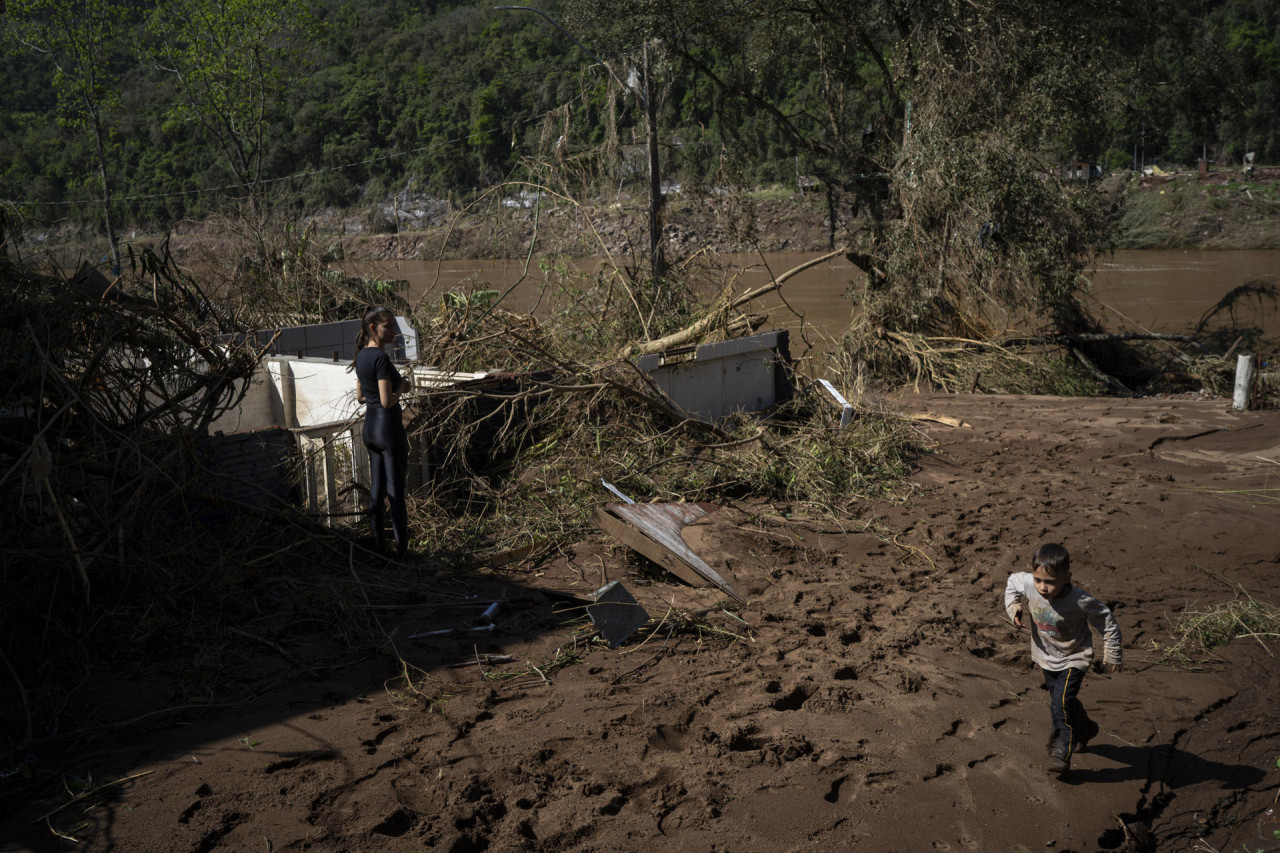 Ciclón en Brasil. Foto: EFE.