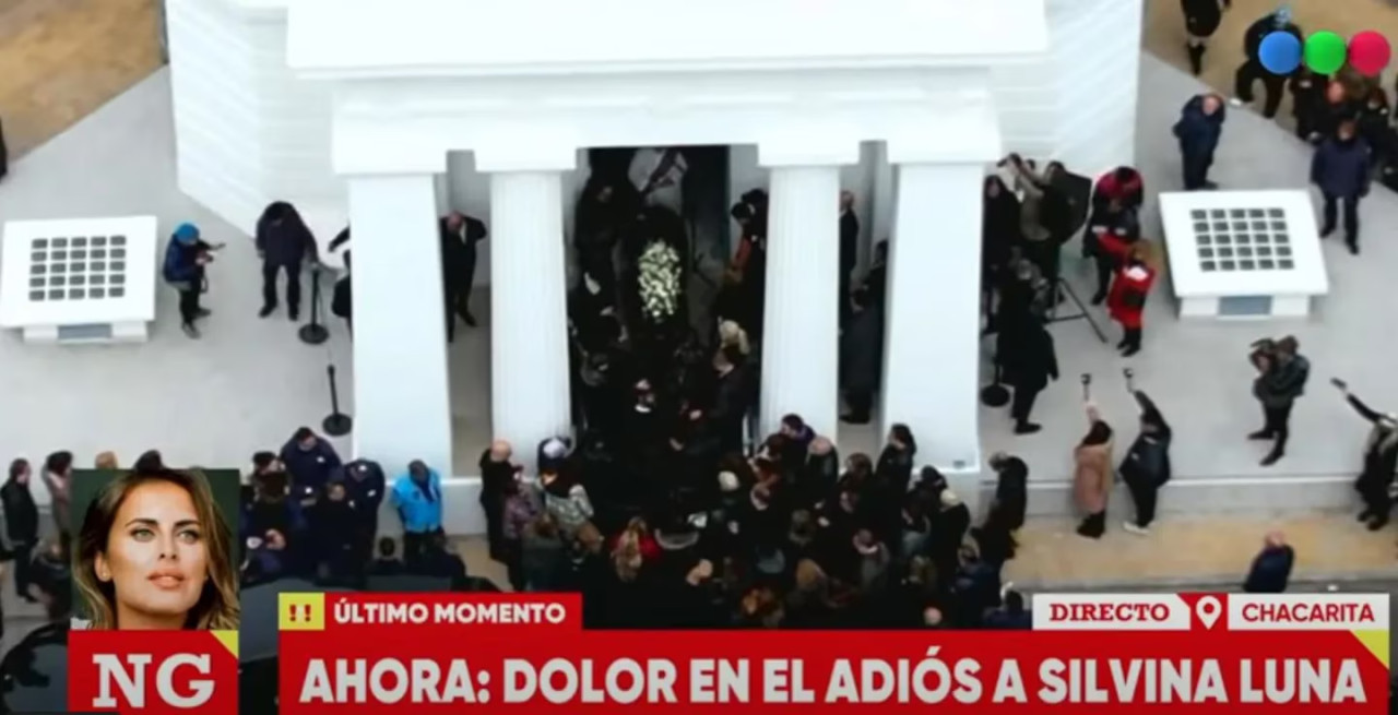 El dron de un programa de televisión. Foto: captura Telefe.