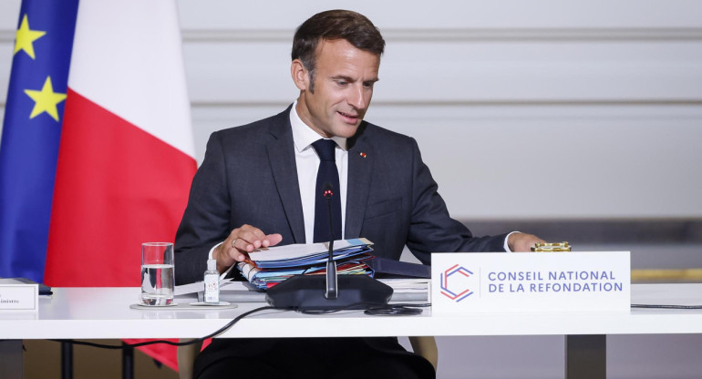 Emmanuel Macron, président de la France.  Photo : EFE.