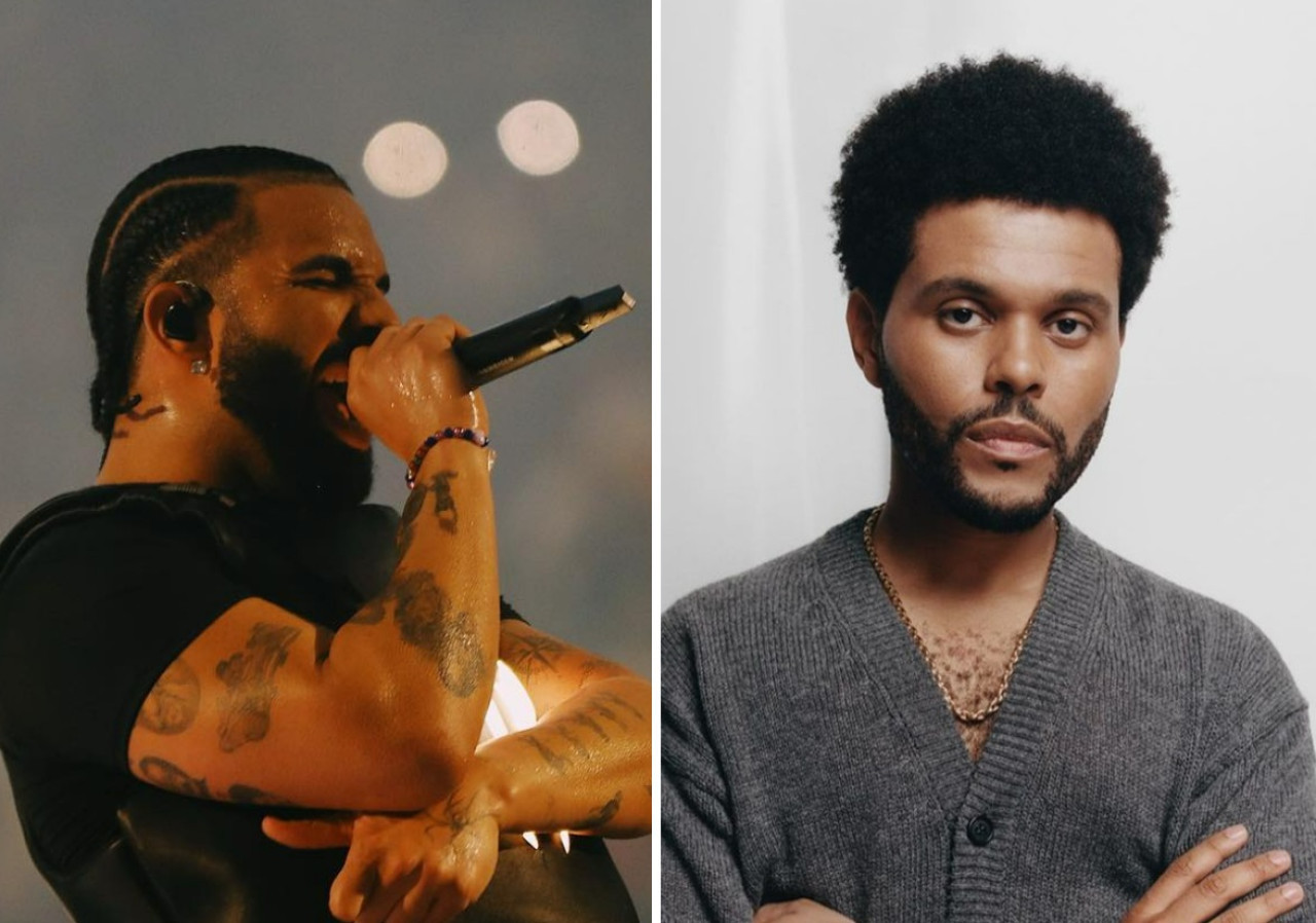 Las voces de Drake y The Weeknd están presentes en "Heart on My Sleeve". Foto: Instagram.