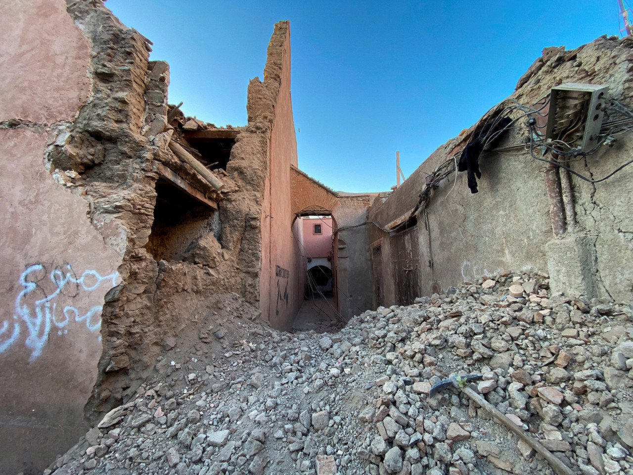Terremoto en Marruecos. Foto:  REUTERS.