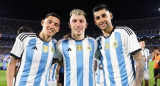 Nahuel Molina, Lisandro Martínez y "Cuti" Romero. Foto: Instagram @cutiromero2.