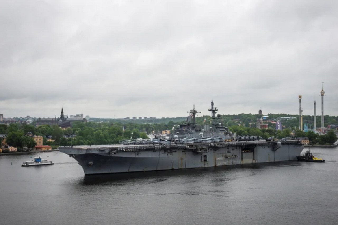 El buque de guerra de EEUU USS Kearsarge. Foto: archivo Reuters