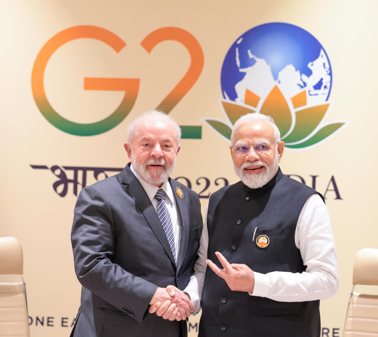 Cumbre del G20 en India, reunión de mandatarios. Foto: EFE.