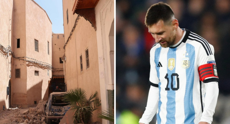 Messi le envió un mensaje de apoyo a las víctimas del terremoto en Marruecos. Foto: EFE - Reuters.
